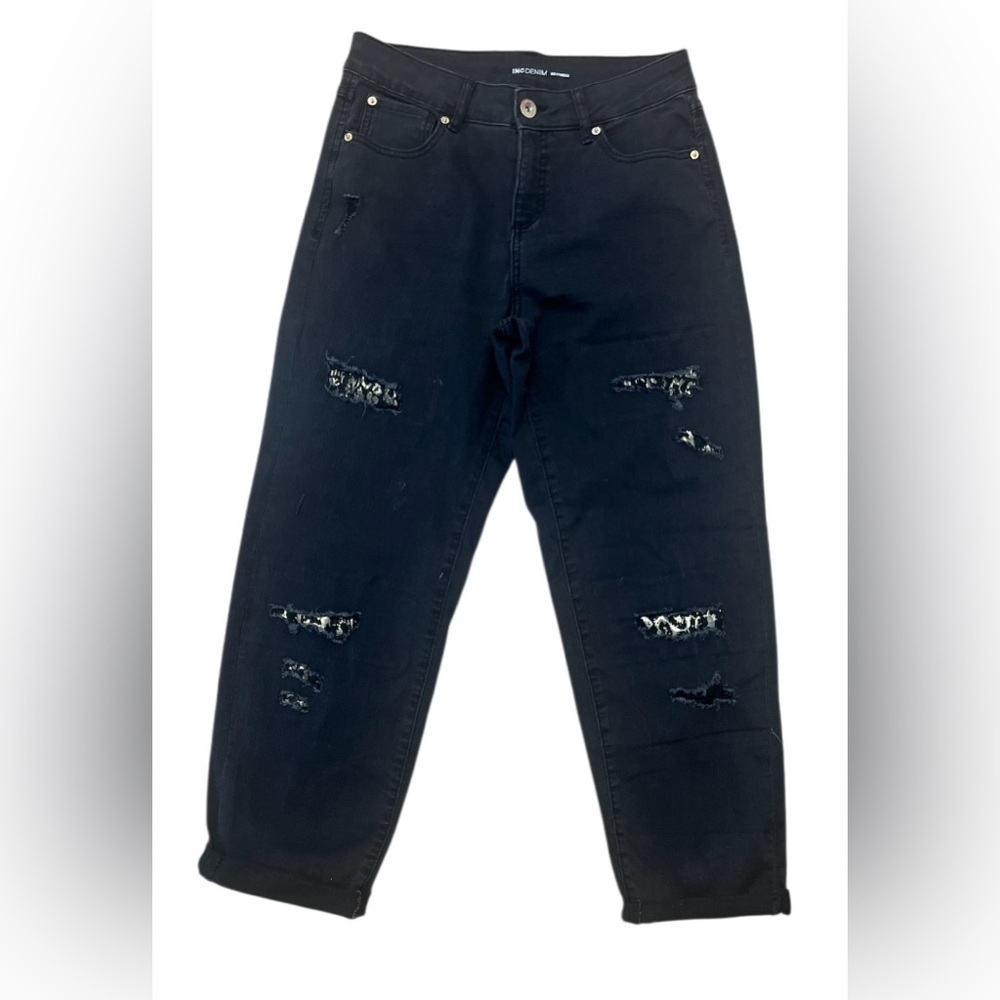 INC International Concepts Black Denim Boyfriend 👖 Jeans